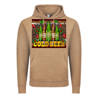 Vintage Coffee cold beer with beer bottles Vintage Hoodie - AdoDesignShop