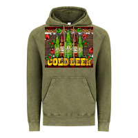 Vintage Olive cold beer with beer bottles Vintage Hoodie - AdoDesignShop