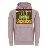 Vintage Zinc cold beer with beer bottles Vintage Hoodie - AdoDesignShop