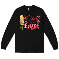 Black i like you elote mexican valentines day Long Sleeve Tee - MaliasSmallBusiness