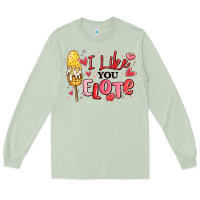 Matcha i like you elote mexican valentines day Long Sleeve Tee - MaliasSmallBusiness