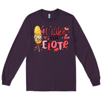 Plum i like you elote mexican valentines day Long Sleeve Tee - MaliasSmallBusiness