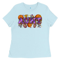 Baby Blue aunt basketball Ladies Tee - Zillion Design Studio