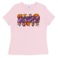 Bubblegum Pink aunt basketball Ladies Tee - Zillion Design Studio