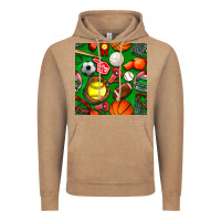 Vintage Coffee physical education class seamless pattern Vintage Hoodie - BundleAndBundleShop