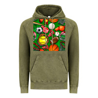 Physical Education Class Seamless Pattern Vintage Hoodie | Teevron