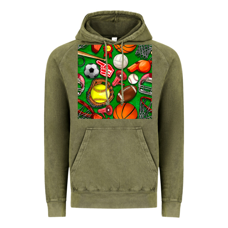 Physical Education Class Seamless Pattern Vintage Hoodie by BundleAndBundleShop | Teevron
