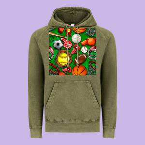 Physical Education Class Seamless Pattern Vintage Hoodie Designed By Bundleandbundleshop