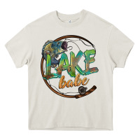 Cream lake babe Heavy Core Tee - BarkalooDesign