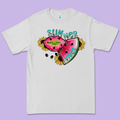 Summer Vibes Premium Tee Designed By Sublimationcraftshop