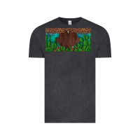 Vintage Black western cactus leopard and turquoise custom nametext license plate Vintage Tee - Artiststas
