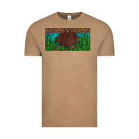 Vintage Coffee western cactus leopard and turquoise custom nametext license plate Vintage Tee - Artiststas