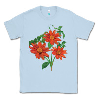 Dusty Blue tithonia fiesta del sol sunflower Classic Tee - LillyAllenDesigns
