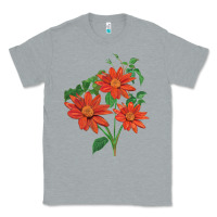 Heather Grey tithonia fiesta del sol sunflower Classic Tee - LillyAllenDesigns