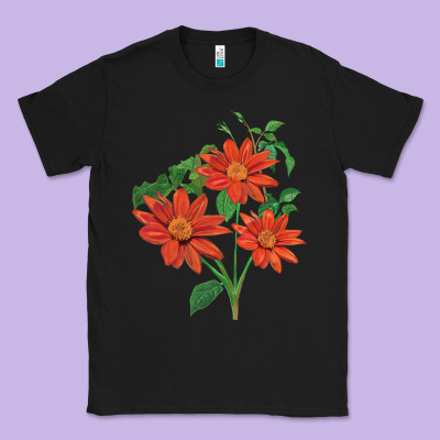Tithonia Fiesta Del Sol Sunflower Classic Tee Designed By Lillyallendesigns