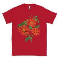 Red tithonia fiesta del sol sunflower Classic Tee - LillyAllenDesigns