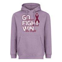 Lavender Go Burgundy Fifht Hard Win The Fight Heavyweight Hoodie - Bettercallsaul