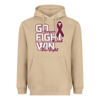Mushroom Go Burgundy Fifht Hard Win The Fight Heavyweight Hoodie - Bettercallsaul