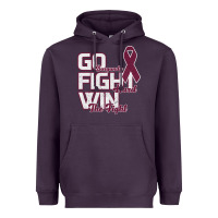 Plum Go Burgundy Fifht Hard Win The Fight Heavyweight Hoodie - Bettercallsaul