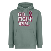 Sage Go Burgundy Fifht Hard Win The Fight Heavyweight Hoodie - Bettercallsaul