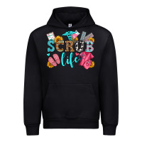 Black scrub life olivia Urban Hoodie - OliviaCreatesArt