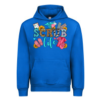 Cobalt scrub life olivia Urban Hoodie - OliviaCreatesArt