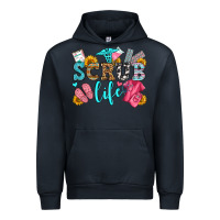 Navy scrub life olivia Urban Hoodie - OliviaCreatesArt
