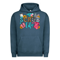 Pigment Midnight Navy scrub life olivia Urban Hoodie - OliviaCreatesArt