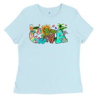 Baby Blue summer cna Ladies Tee - texasbilliewilder