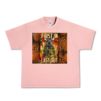 Salmon first in last out firefighter Urban Heavy Tee - AdoDesignShop