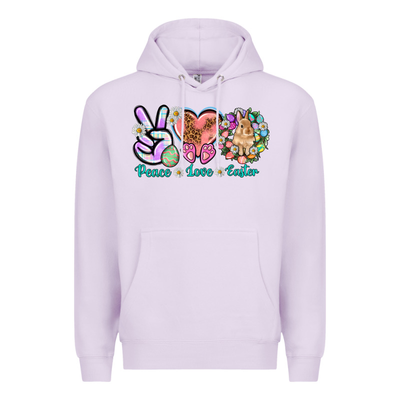 Peace Love Easter Premium Hoodie by NancyCooperArtShop | Teevron