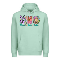 Seafoam Peace love Easter Premium Hoodie - NancyCooperArtShop