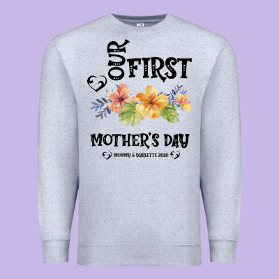 Our Fırst Mother's Day Mommy & Scarlette 2020 Premium Sweatshirt Designed By Bettercallsaul