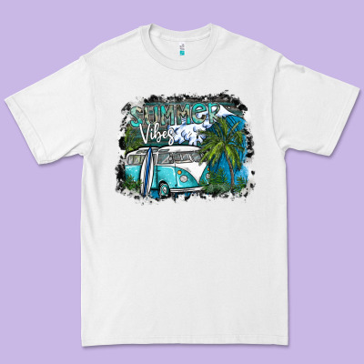 Summer Vibes Premium Tee Designed By Sublimationcraftshop