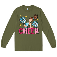 Army Green cheer Long Sleeve Tee - MaliasSmallBusiness