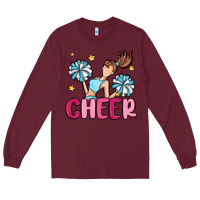 Burgundy cheer Long Sleeve Tee - MaliasSmallBusiness