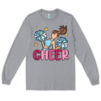 Heather Grey cheer Long Sleeve Tee - MaliasSmallBusiness