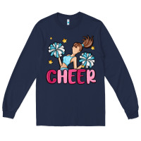 Navy cheer Long Sleeve Tee - MaliasSmallBusiness