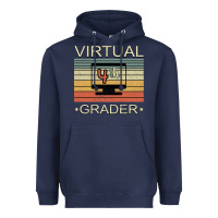 Navy Virtual 4th Grader Heavyweight Hoodie - Bettercallsaul