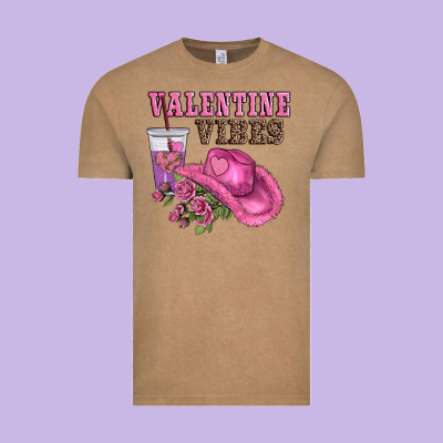 Valentines Day Valentine Vıbes Vintage Tee Designed By Adodesignshop