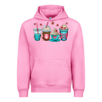Fuchsia Pink mom fuel coffee cups Urban Hoodie - OliviaCreatesArt