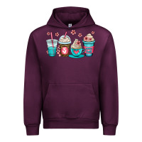 Mauve Wine mom fuel coffee cups Urban Hoodie - OliviaCreatesArt