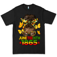 Black juneteenth 1865 afro bun Premium Tee - HRA Design Shop