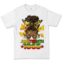 White juneteenth 1865 afro bun Premium Tee - HRA Design Shop