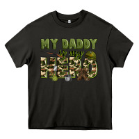 Asphalt my daddy is my hero army Heavy Core Tee - Zillion Design Studio