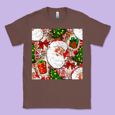 Christmas Santa Claus And Gift Box Classic Tee Designed By Nancycooperartshop