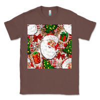 Chestnut Christmas Santa Claus and gift box Classic Tee - NancyCooperArtShop