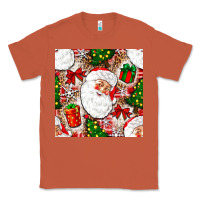 Copper Christmas Santa Claus and gift box Classic Tee - NancyCooperArtShop