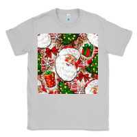 Moon Dust Christmas Santa Claus and gift box Classic Tee - NancyCooperArtShop