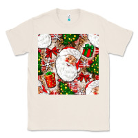 Natural Christmas Santa Claus and gift box Classic Tee - NancyCooperArtShop